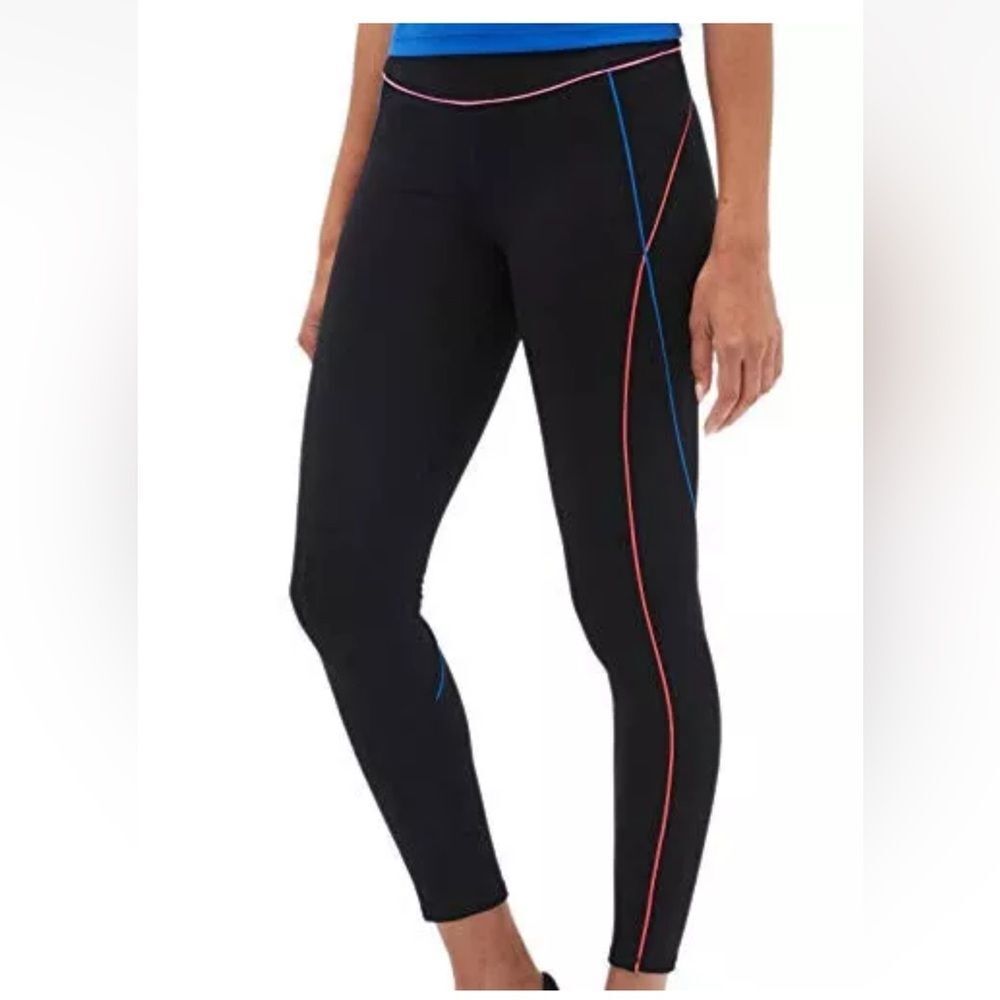Gap Womens Black Multicolor GSpeed Full Length Leggings size M